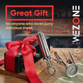 img 3 attached to Enhance Your Grilled Pork with itsWezone Professional Stainless Steel BBQ Meat Injector Kit – Includes 3 Flavor-Boosting Needles