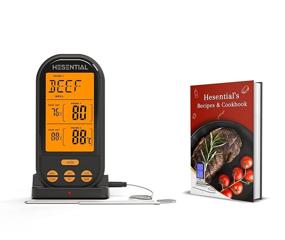 img 4 attached to Waterproof Meat Thermometer for Cooking and Grilling - Instant Read, Accurate Digital Food Thermometer with Timer - Works with Grill, Oven, BBQ, Smoker, Fryer - Includes EBook via Email