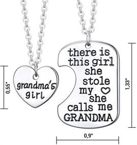 img 3 attached to Luvalti Grandmas Heart Pendant Necklace