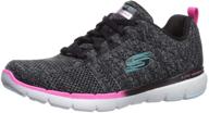 👟 skechers women's appeal 3.0 reinall sneaker shoes for women logo