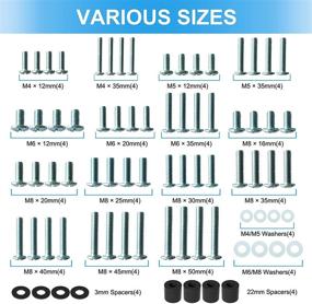 img 3 attached to 📺 Rentliv Universal TV Mounting Hardware Kit - Perfectly Fits Any TV and Mounting up to 80 inches - M4, M5, M6, M8 Screws, Spacers, and Washers Included