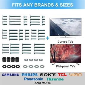 img 1 attached to 📺 Rentliv Universal TV Mounting Hardware Kit - Perfectly Fits Any TV and Mounting up to 80 inches - M4, M5, M6, M8 Screws, Spacers, and Washers Included