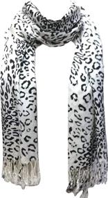 img 2 attached to Tapp Collections Premium Fashion Animal Print Shawl Scarf Wrap: Elevate Your Style with a Trendy Twist!