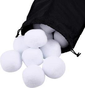 img 1 attached to ❄️ Cooraby 20 Pieces 2 Inches Indoor Snowball Game Set - Fake Snowball for Funny Snowball Fights, Realistic and Interesting Winter Game