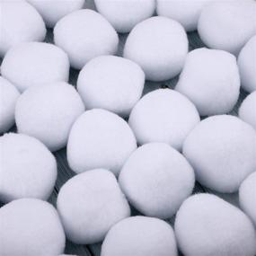 img 2 attached to ❄️ Cooraby 20 Pieces 2 Inches Indoor Snowball Game Set - Fake Snowball for Funny Snowball Fights, Realistic and Interesting Winter Game