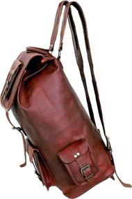 img 2 attached to 🎒 Gbag Luxury Leather Rucksack Backpack