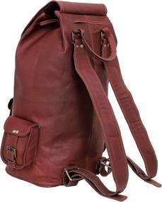 img 1 attached to 🎒 Gbag Luxury Leather Rucksack Backpack