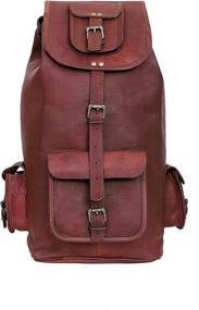 img 4 attached to 🎒 Gbag Luxury Leather Rucksack Backpack