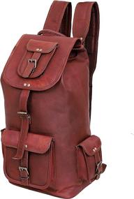 img 3 attached to 🎒 Gbag Luxury Leather Rucksack Backpack