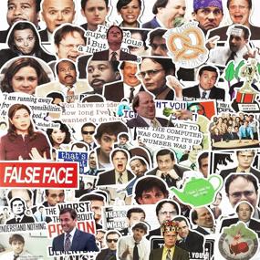 img 4 attached to 🖥️ 100-Pack of The Office Merchandise Stickers: Funny TV Show Decals for Laptops, Water Bottles, and More