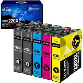 img 4 attached to Uniwork Remanufactured Ink Cartridge Replacement for Epson 220 XL 220XL T220XL - Works with WF-2750 WF-2760 WF-2630 WF-2650 WF-2660 XP-320 XP-420 Printer - 2 Black 1 Cyan 1 Magenta 1 Yellow