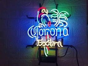 img 4 attached to 🍻 Handmade FS Neon Sign - LDGJ Neon Signs for Wall Decor - Home Corona Extra Parrot Bird Custom Beer Bar Pub Recreation Room Lights Windows Glass Party