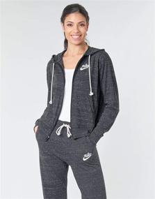 img 3 attached to 👚 Nike Women's Gym Vintage Full-Zip Hoodie - Sportswear