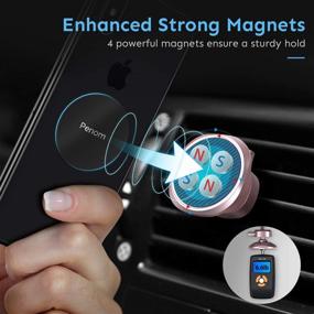 img 3 attached to Magnetic Car Phone Mount: Penom Cell Phone Holder for Ultimate Car Convenience