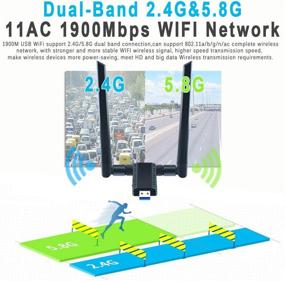 img 3 attached to Adapter 1300Mbps Wireless Windows10 10 6 10 14