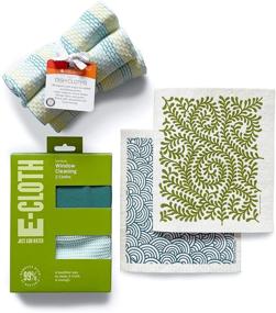 img 4 attached to 🎁 Zero Waste Gift Set: MightyFix Paper Towel Alternatives, Reusable Compostable Swedish Dish Cloths, Super Absorbent Dish Cloths, E-Cloth Window Cleaner (9-piece Set)