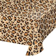 multicolor aop leopard animal print plastic tablecloth 54x108 - creative converting tablecover pl - discover now! logo