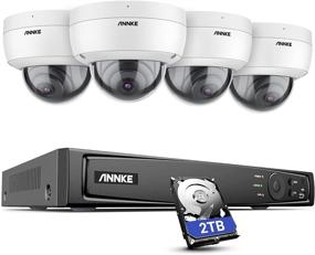 img 4 attached to 📷 ANNKE H800 8MP PoE Security Camera System, 8-Channel H.265+ NVR with 4pcs 4K Ultra HD IP Dome Cameras, Pre-Installed 2TB HDD, 100ft EXIR 2.0 Night Vision, IP67, IK10 VandalProof, RTSP, Remote Access, Non-PTZ