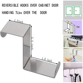 img 2 attached to 🗄️ Stainless Steel Reversible Cupboard Organizer with Z-Shaped Design