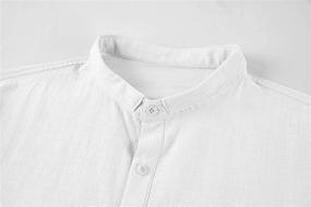 img 1 attached to Рукава Henley Cotton Casual Lightweight