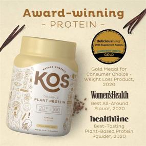 img 3 attached to 🌱 KOS Organic Plant Based Protein Powder: Vanilla Flavor - Vegan, Keto Friendly, Gluten-Free - 1.2 lbs, 15 Servings