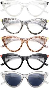 img 3 attached to 👓 Eyekepper 5-Pack Cat-Eye Reading Glasses for Women - Stylish Ladies Readers