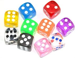 img 4 attached to Get Lucky with Smartdealspro: 🎲 10 Pack of Transparent Random Sided Dies