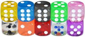 img 2 attached to Get Lucky with Smartdealspro: 🎲 10 Pack of Transparent Random Sided Dies