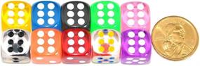 img 3 attached to Get Lucky with Smartdealspro: 🎲 10 Pack of Transparent Random Sided Dies