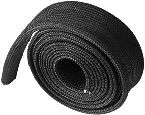 img 3 attached to Fiberglass Heat Wire Shield Sleeve Adjustable Heat High Temp Shield Black Colour 5FT-16MM(3/5&#34