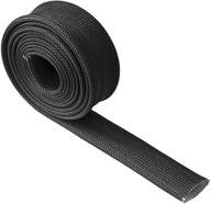 fiberglass heat wire shield sleeve adjustable heat high temp shield black colour 5ft-16mm(3/5&#34 logo