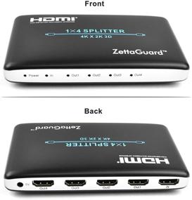 img 2 attached to Разветвитель HDMI Zettaguard 1x4 - 1 вход 4 выхода цифровой разветвитель с полным HD 4K x 2K, 3840 × 2160, поддержка 3D (ZW140)