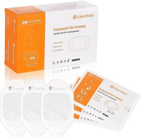 img 4 attached to 💧 100-Pack Transparent Film Dressing: Waterproof Wound Bandage, 2.75'' W X 2.36'' L, Clear Adhesive Patch for Shower Shield, Tattoo Aftercare - Breathable & Comfortable