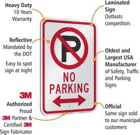 img 1 attached to SmartSign Engineer Reflective Parking Graphic Occupational Health & Safety Products