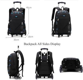 img 3 attached to 🎒 EKUIZAI Elementary Trolley Backpack Primary: A Convenient and Stylish Travel Solution for Students