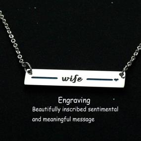 img 2 attached to 👮 Expressing Gratitude: Ahaeth Police Wife Gifts - Blue Line Necklace for Appreciating Police Officer Wives