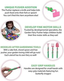 img 2 attached to 🌈 Safe and Fun Garden Fairy Utensils Set for Toddlers and Kids - Made in the USA with Tested Materials