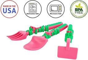 img 1 attached to 🌈 Safe and Fun Garden Fairy Utensils Set for Toddlers and Kids - Made in the USA with Tested Materials