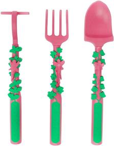 img 3 attached to 🌈 Safe and Fun Garden Fairy Utensils Set for Toddlers and Kids - Made in the USA with Tested Materials