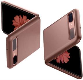 img 4 attached to 📱 Spigen Thin Fit Samsung Galaxy Z Flip/ Galaxy Z Flip 5G Case (2020) - Bronze