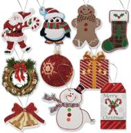 🎁 100 больших персонализированных рождественских ярлыков с дизайном из блестящей фольги и ленточными завязками для праздничных подарочных пакетов и пакетов для подарков на вечеринке. логотип