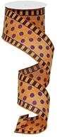 orange glitter stripes halloween ribbon logo