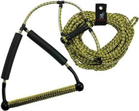 img 1 attached to 🌊 Yellow Wakeboard Rope with AIRHEAD Phat Grip and Trick Handle