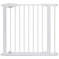 🚪 munchkin easy close pressure mounted baby gate: walk through metal gate for stairs, hallways, and doors – white, 35x29.5 inch (pack of 1) logo