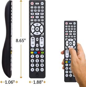 img 1 attached to 📱 GE 8-Device Backlit Universal Remote Control for Samsung, Vizio, LG, Sony, Sharp, Roku, Apple TV, RCA, Panasonic: Simple Black Setup, Streamlined Control, 37123
