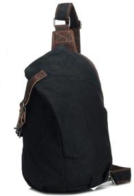 img 4 attached to Canvas Shoulder Casual Sling Traveling