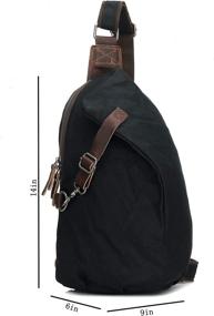 img 3 attached to Canvas Shoulder Casual Sling Traveling