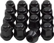 🔧 set of 16 black 10x1.25 atv lug nuts bulge acorn seat 1.25" long, 17mm hex - oem 250100184 compatible with 2017 can am maverick, defender, commander - wheel accessories parts logo