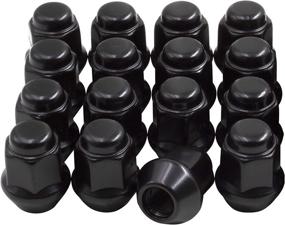 img 4 attached to 🔧 Set of 16 Black 10x1.25 ATV Lug Nuts Bulge Acorn Seat 1.25" Long, 17mm Hex - OEM 250100184 Compatible with 2017 Can Am Maverick, Defender, Commander - Wheel Accessories Parts