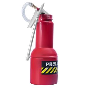 img 1 attached to PROLUBE 16-Ounce Pistol Grip Oil Can - Steel Pump, Rigid & Flexible Spout - Base Included (42233) M40R/F
